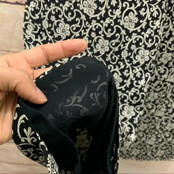 Talbots Pure Silk Lined Pants Black Side Zip - Picture 4 of 11